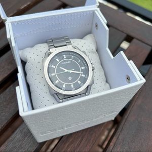 Chunky Diesel watch, black on silver